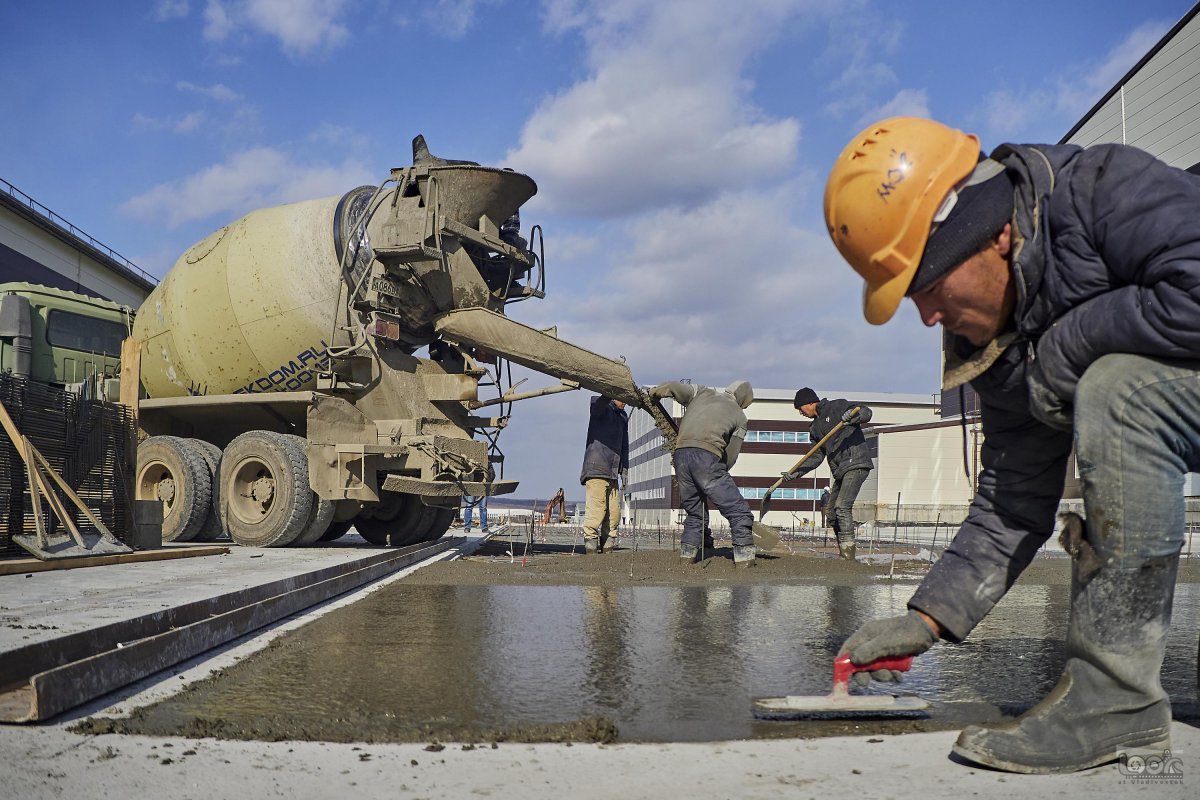 Заливка бетона