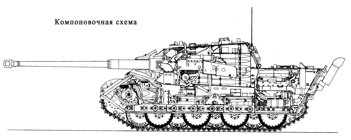 Ягдпантера 2 чертежи