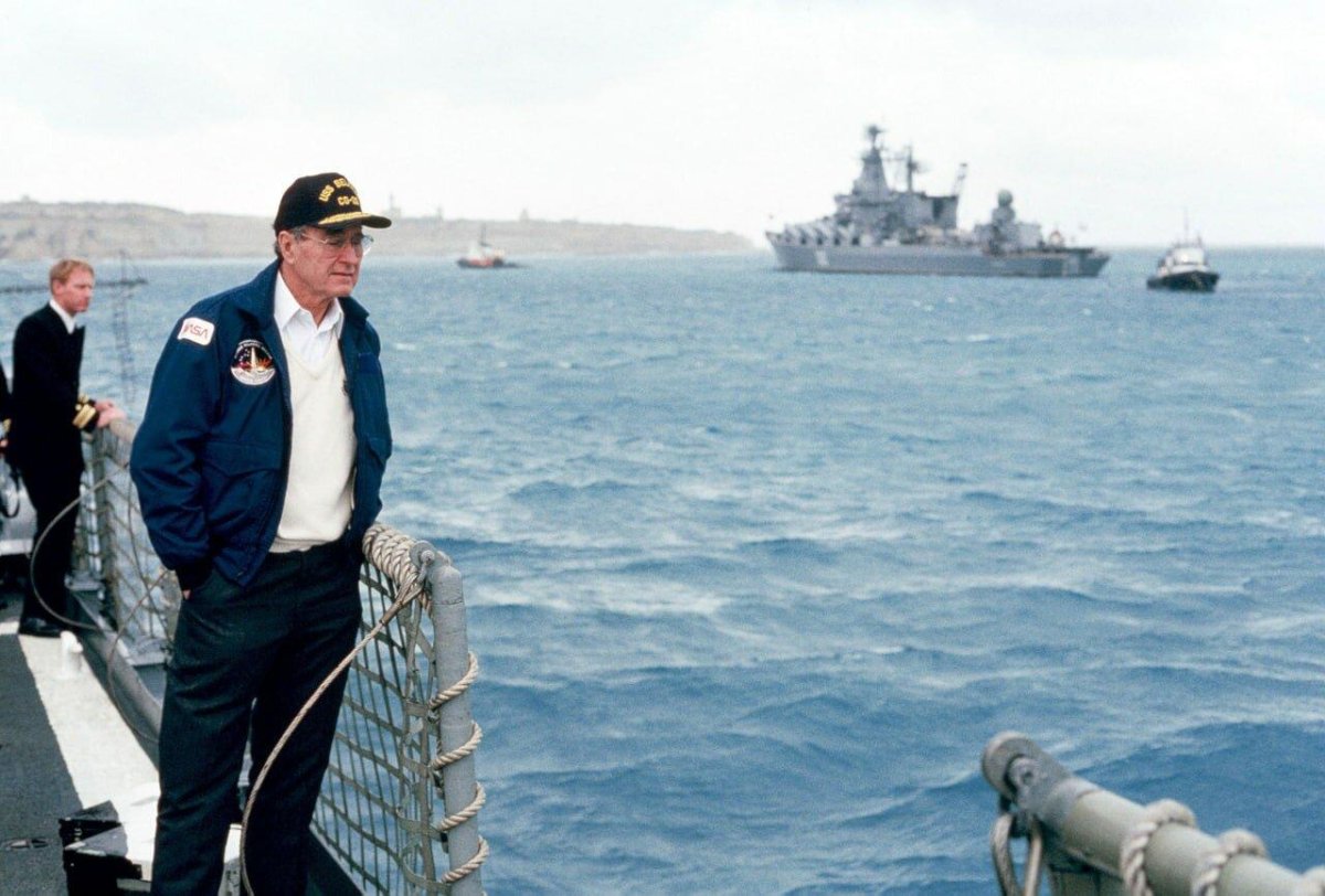 Горбачев Буш Мальта 1989