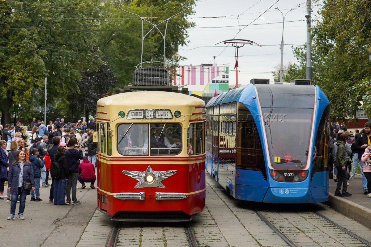 Парад ретро трамваев Санкт-Петербург 2024