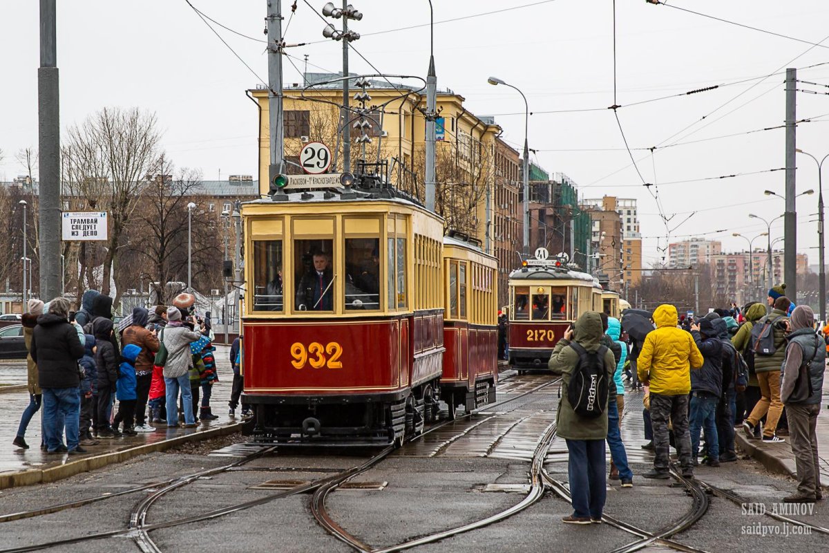 Ретро трамвай Москва