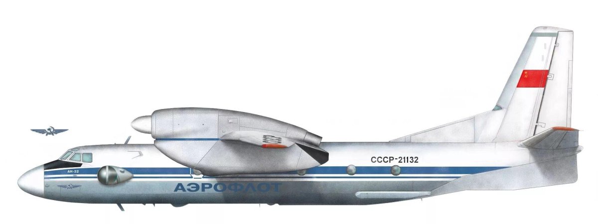 АН-32 военно-транспортный самолёт