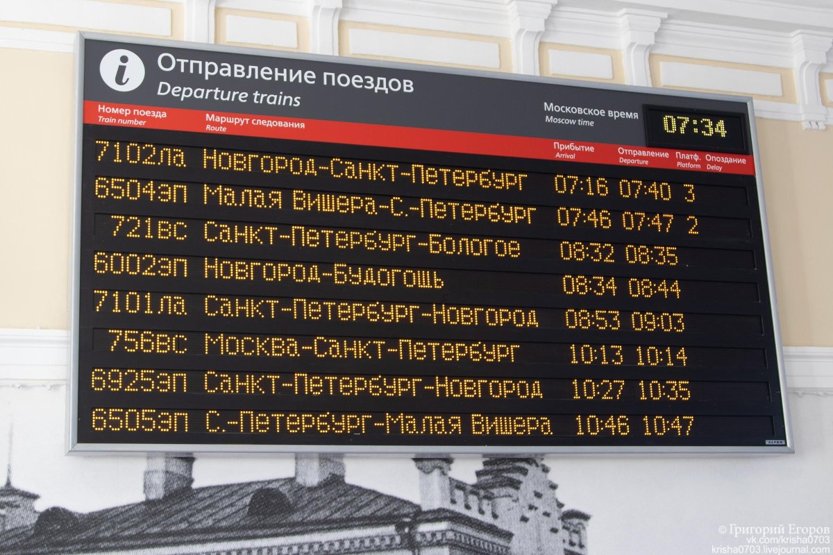 Отправление поезда