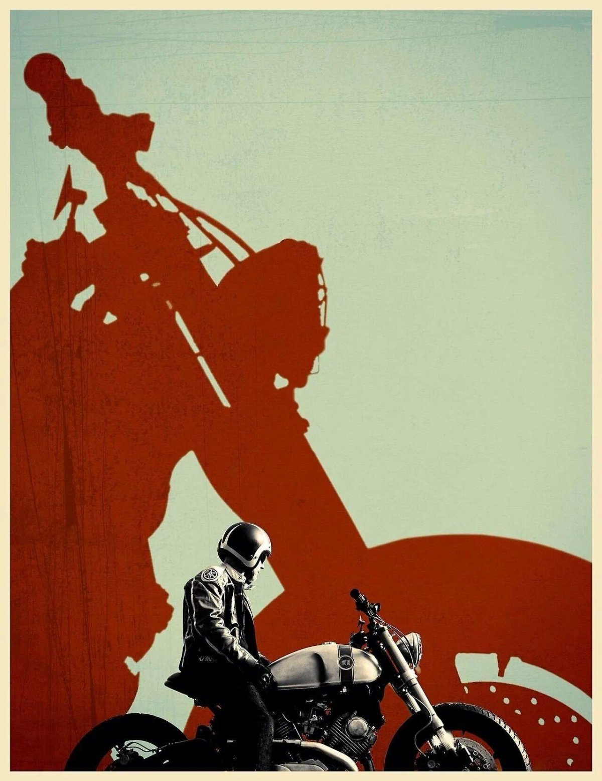 Советские плакаты с мотоциклами