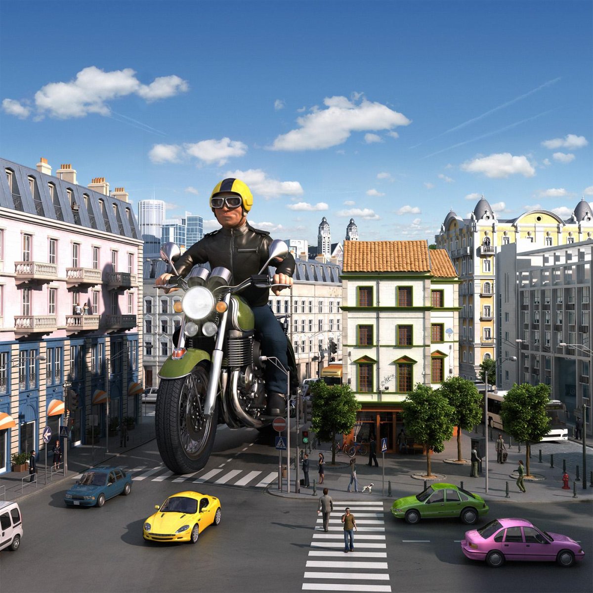 Мотоцикл на улице