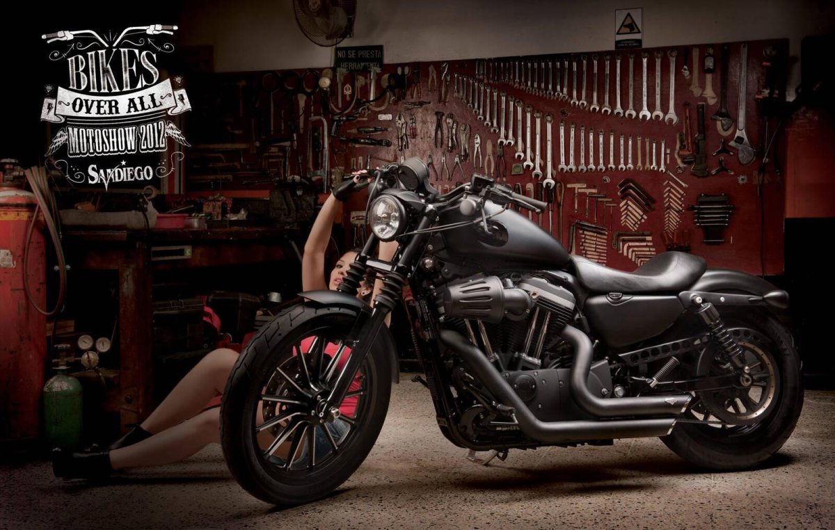 Харлей Дэвидсон черный