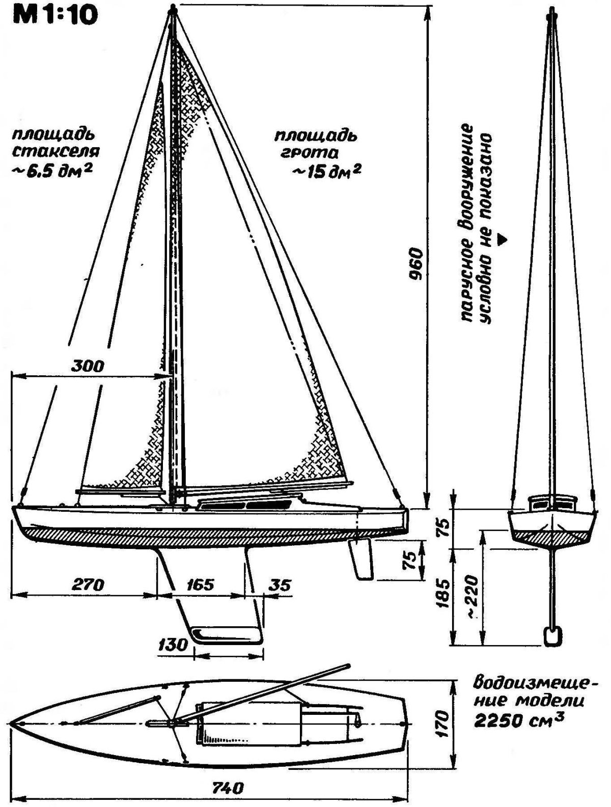 Парусная яхта tetis чертежи