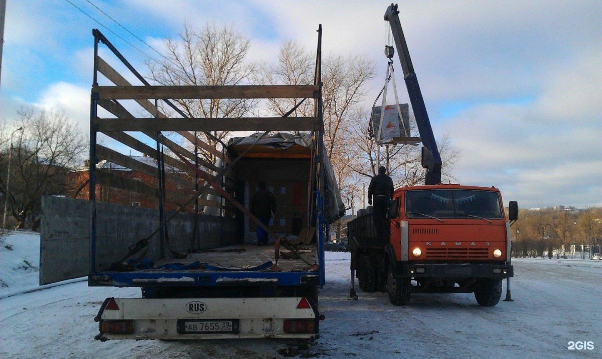 Разгрузка манипулятором