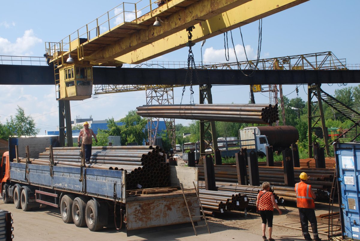 Погрузка металлопроката