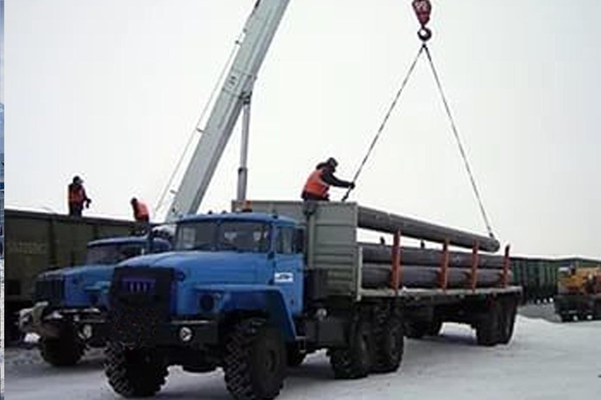 Погрузка краном