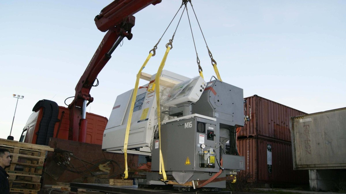 Разгрузка оборудования