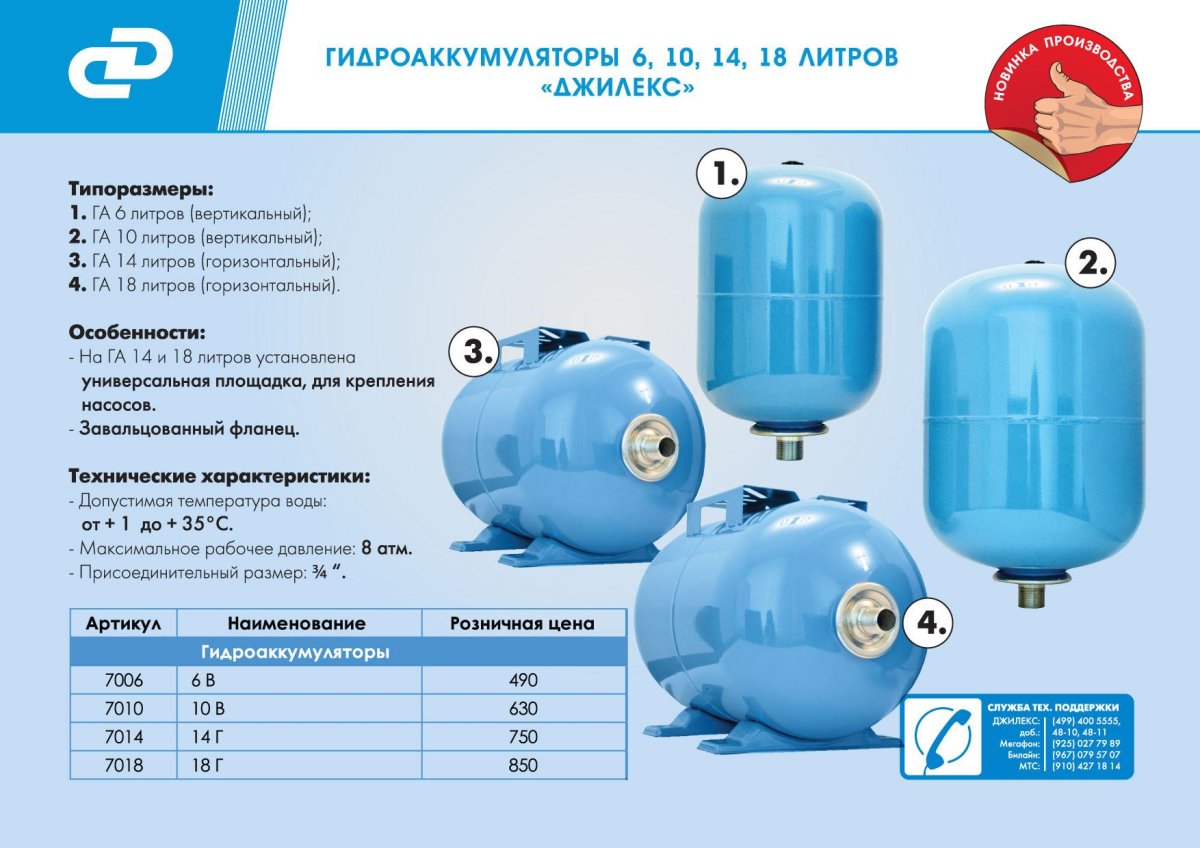 Гидроаккумулятор Джилекс 14 г