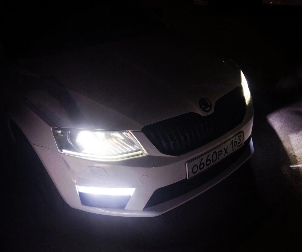 Противотуманки Шкода Октавия а7