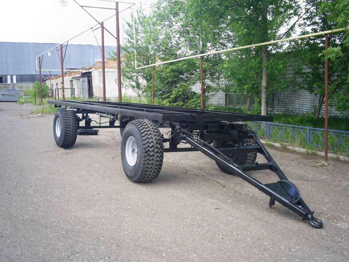 Шасси тракторного прицепа двухосное