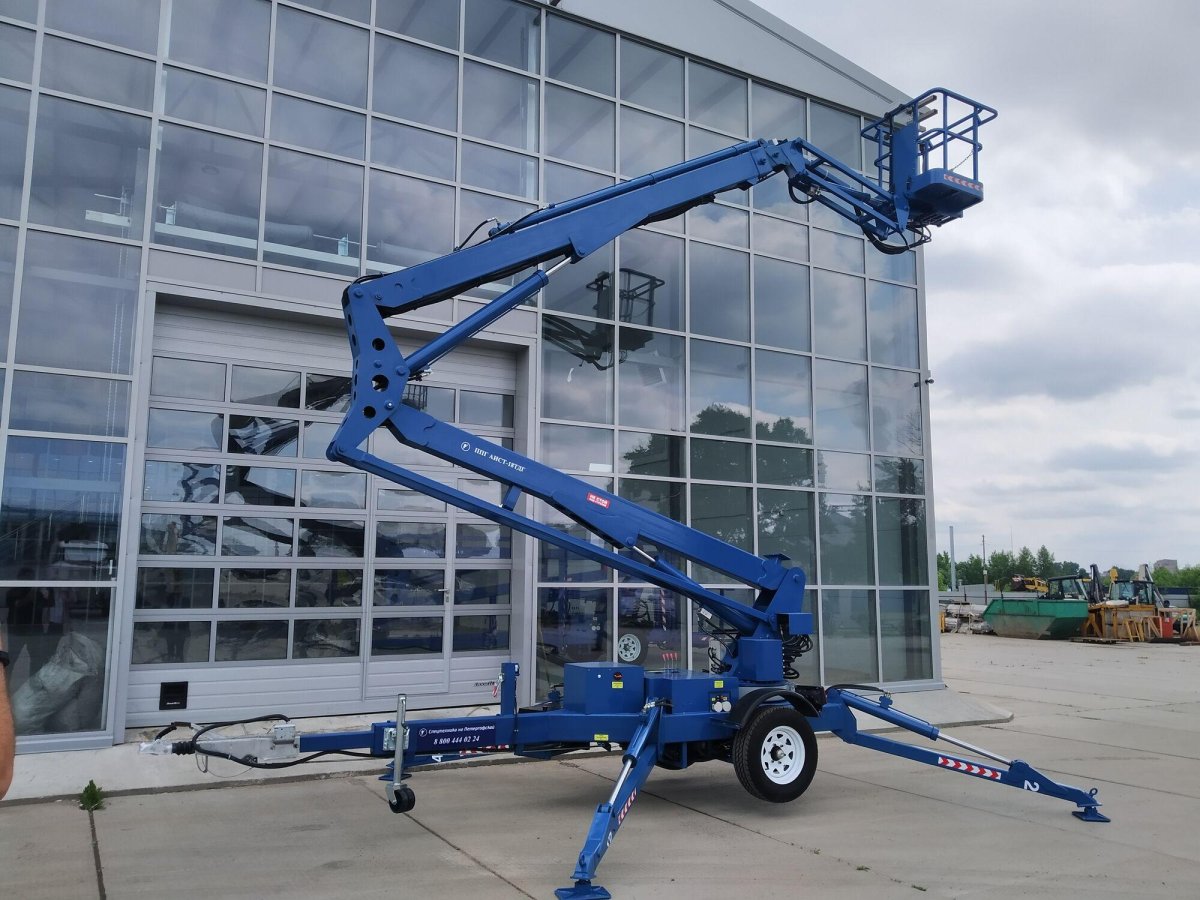 Прицепной коленчатый подъемник Аист