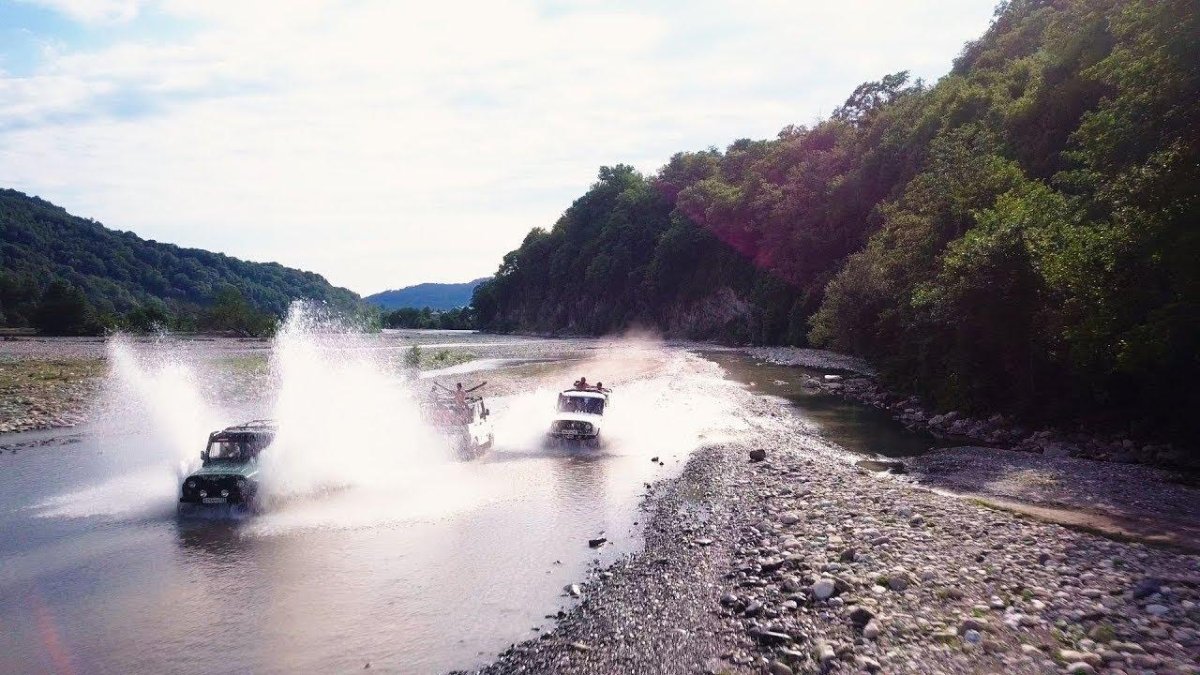 33 Водопада Сочи джиппинг