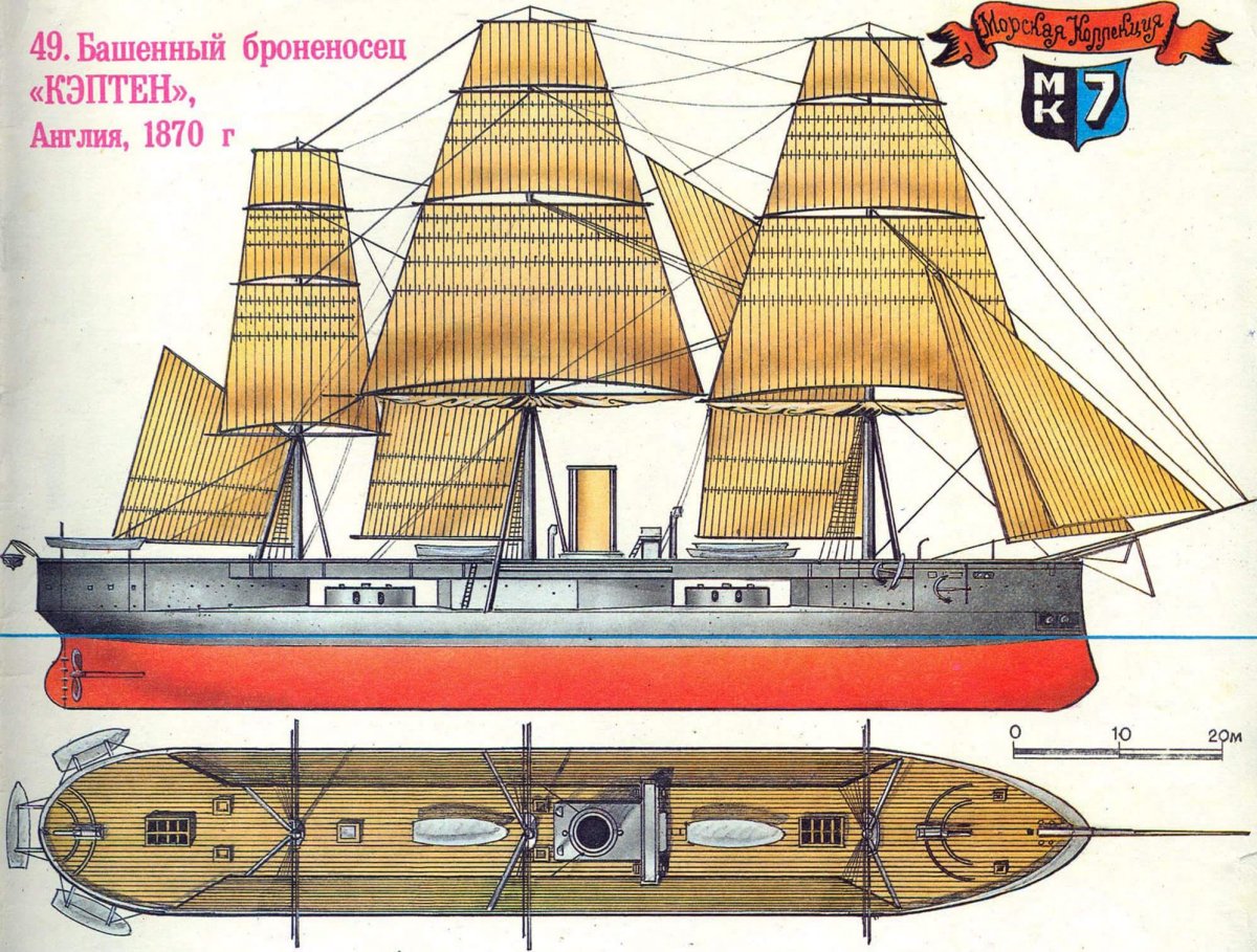 Броненосец кэптен модель