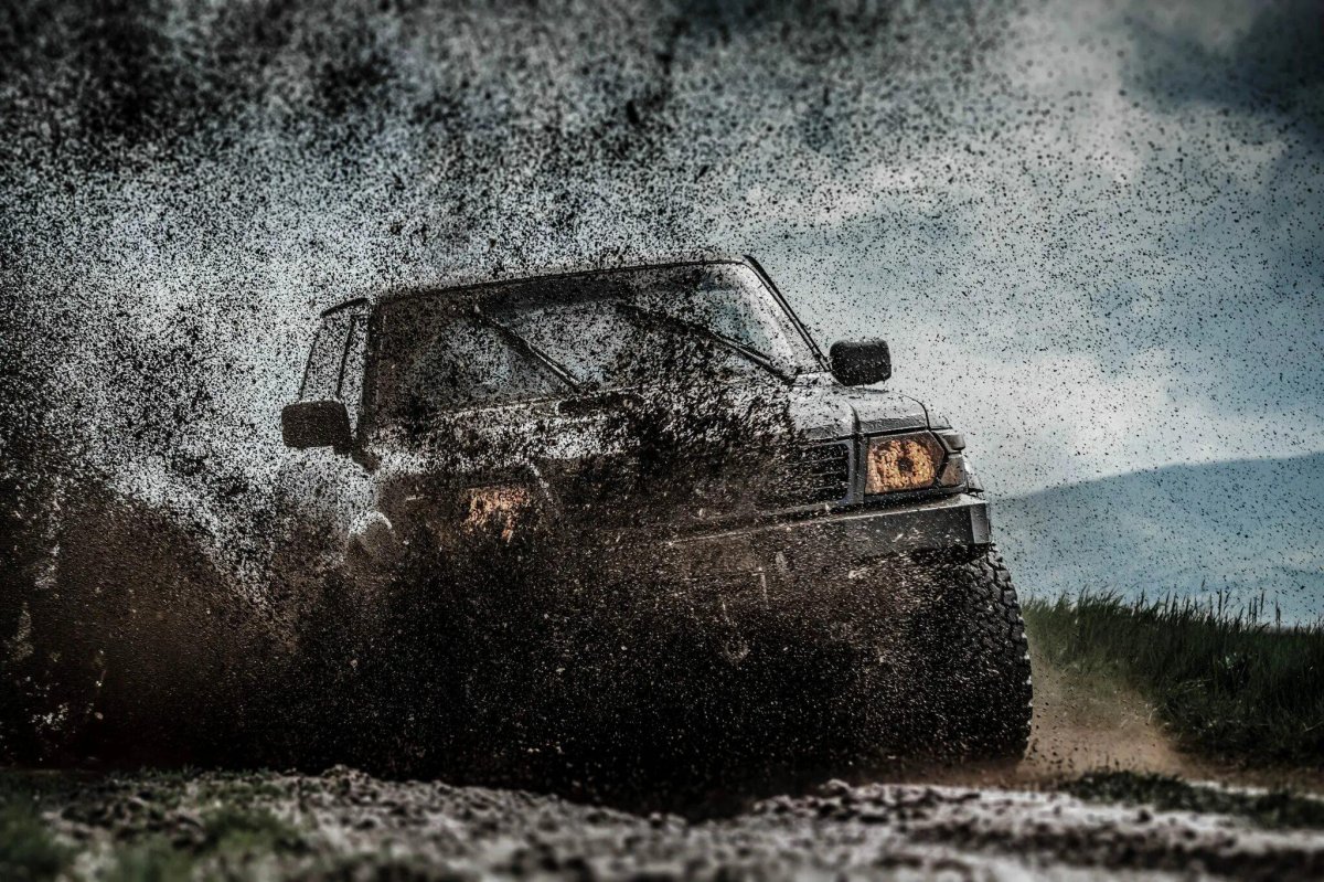 Джипы в грязи