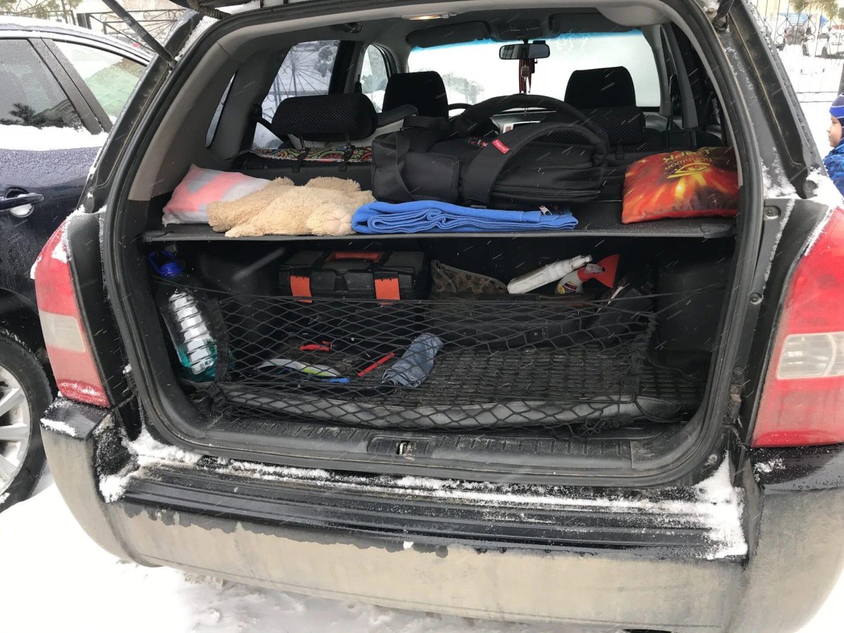 Hyundai Tucson сетка в багажник