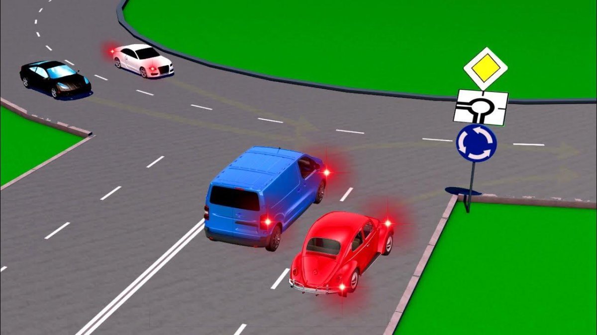 Поворотники на круговом движении