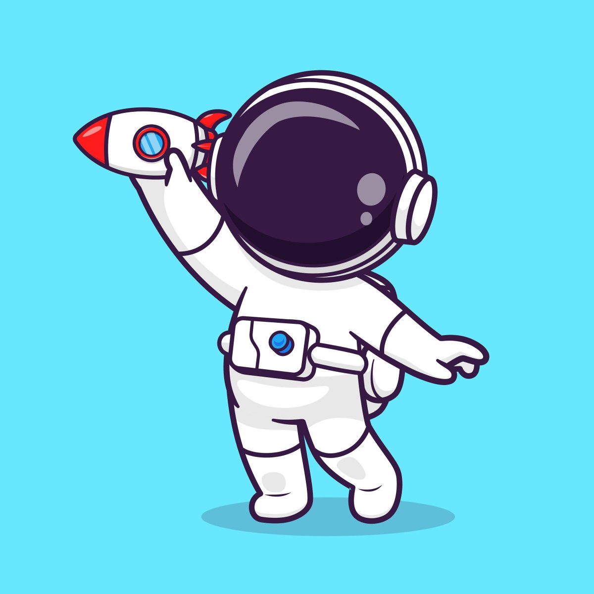 Космонавт вектор