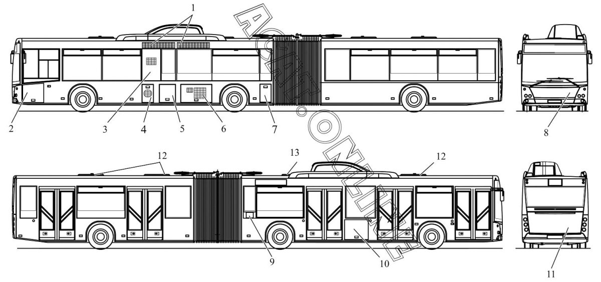 ЛИАЗ 6213 габариты