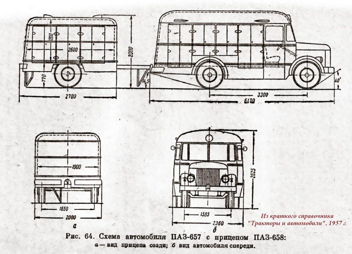 Пассажирский прицеп ПАЗ-750,