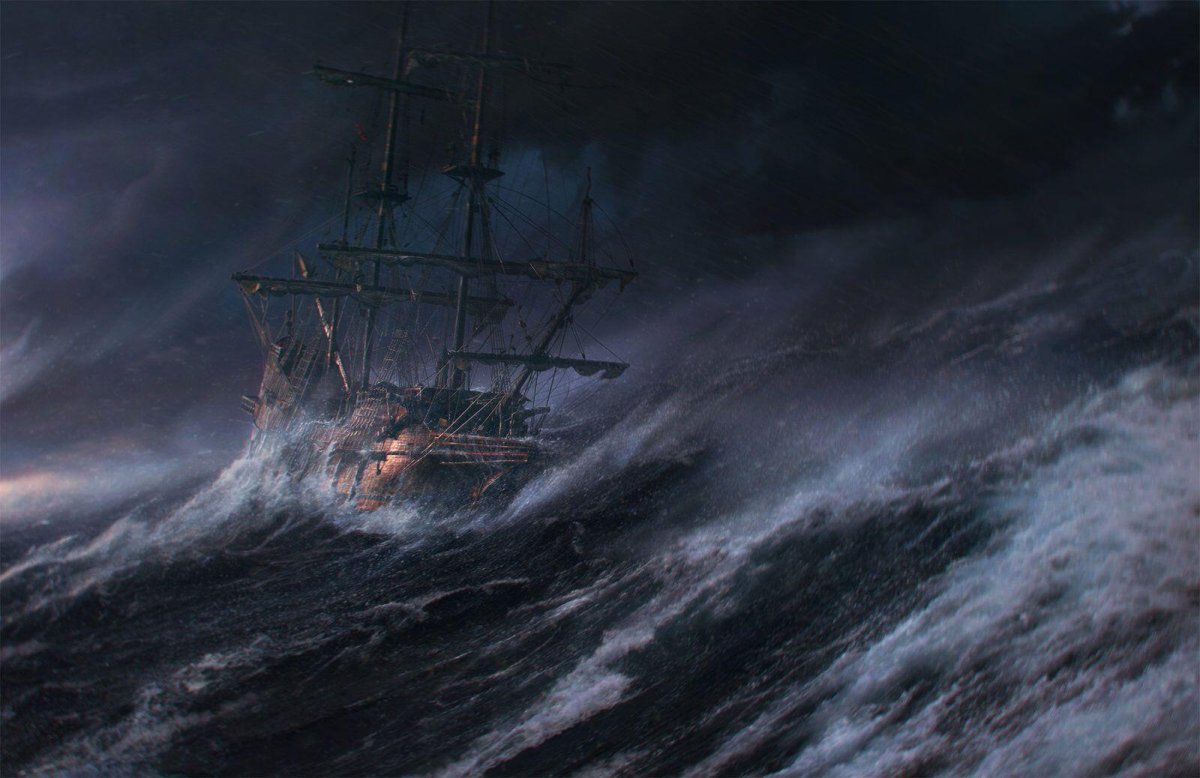 Картина Летучий голландец Айвазовского