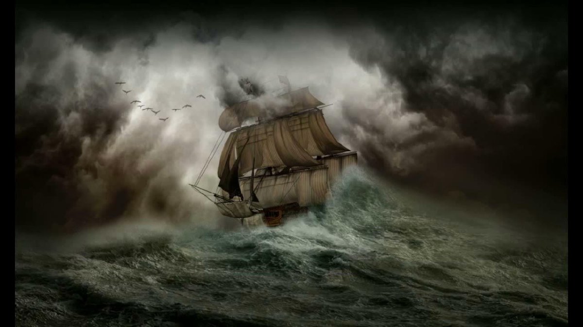 Картина Летучий голландец Айвазовского