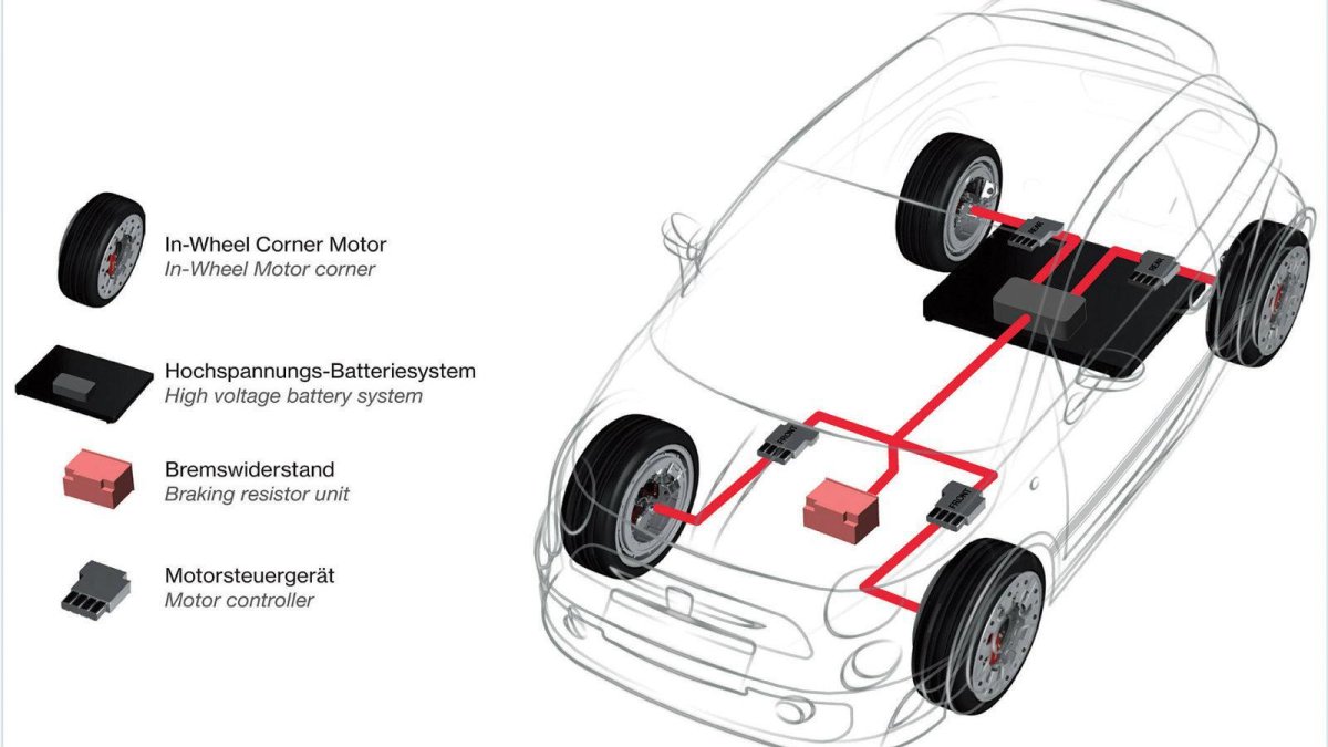 Гибридный электромобиль схема