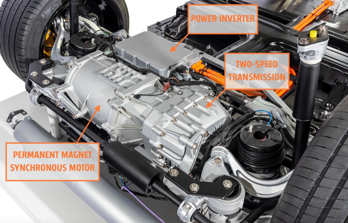 Porsche Taycan двигатель