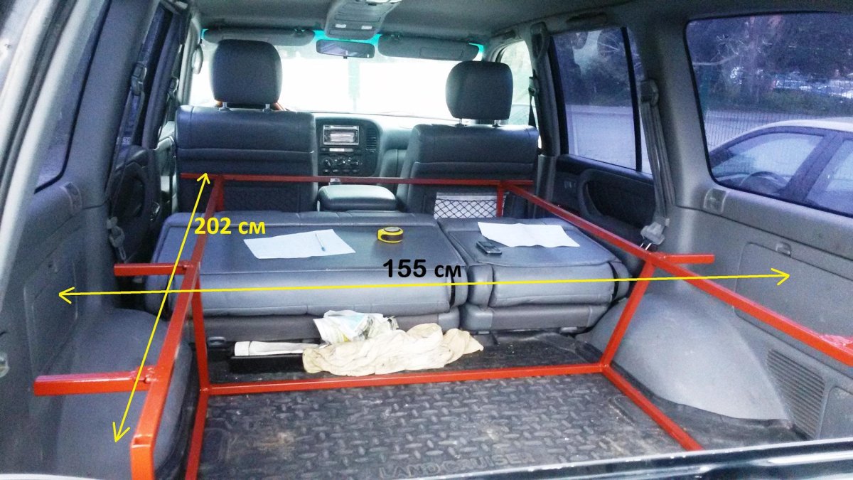 Ширина салона Land Cruiser 100
