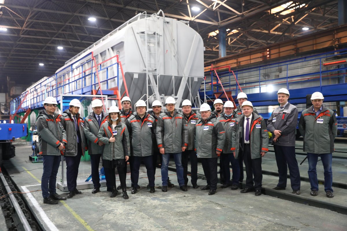 Алюминиевый вагон хоппер Рузхиммаш