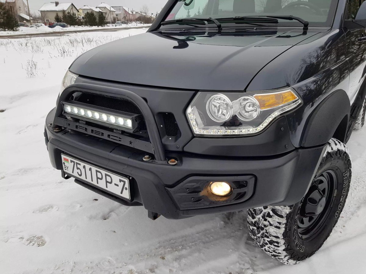 Передний бампер УАЗ Патриот 2016