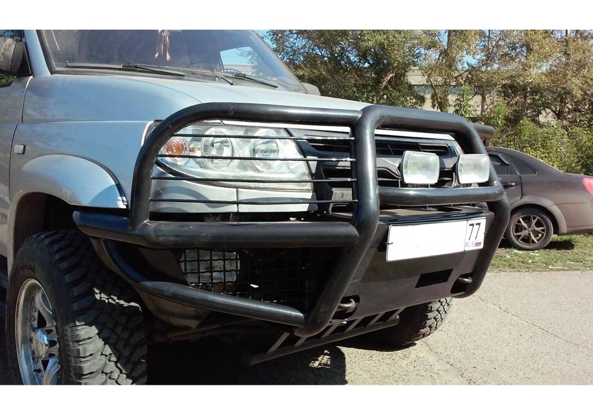 Силовой бампер передний УАЗ Патриот