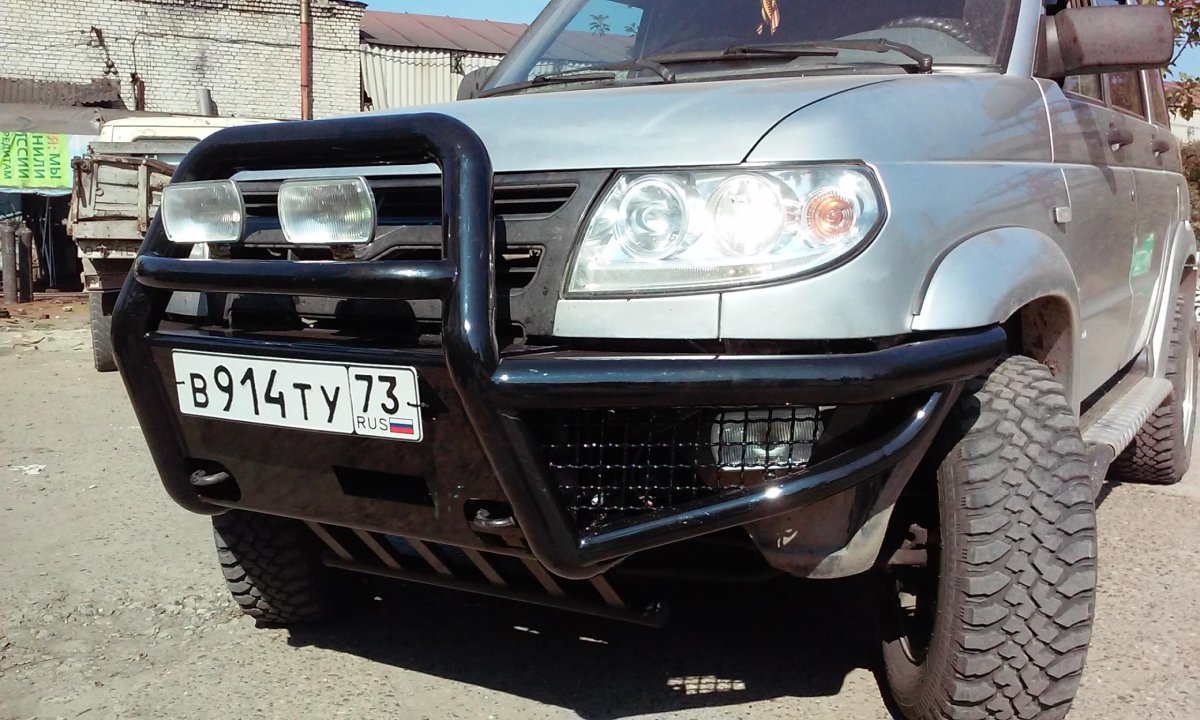 Силовой бампер передний УАЗ Патриот