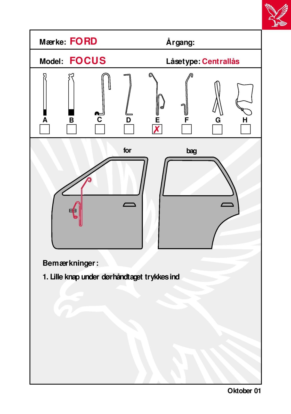 Как открыть Форд фокус 3 без ключа