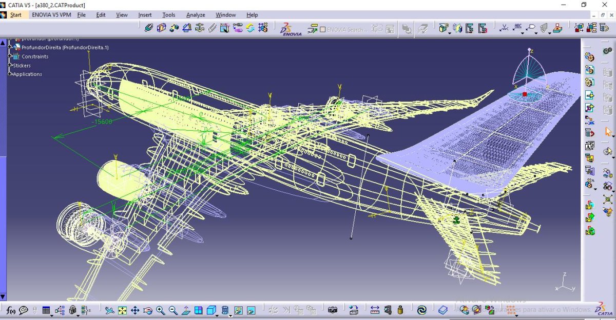 Фюзеляж в Catia v520