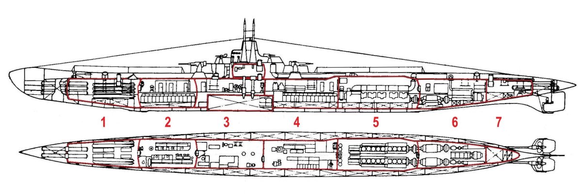 Подводная лодка Барс чертежи