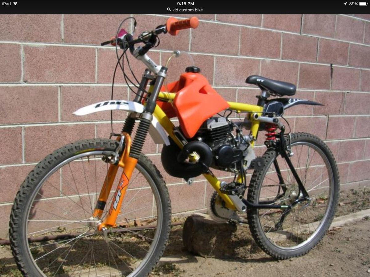 Мотовелосипед для выживания мотопед
