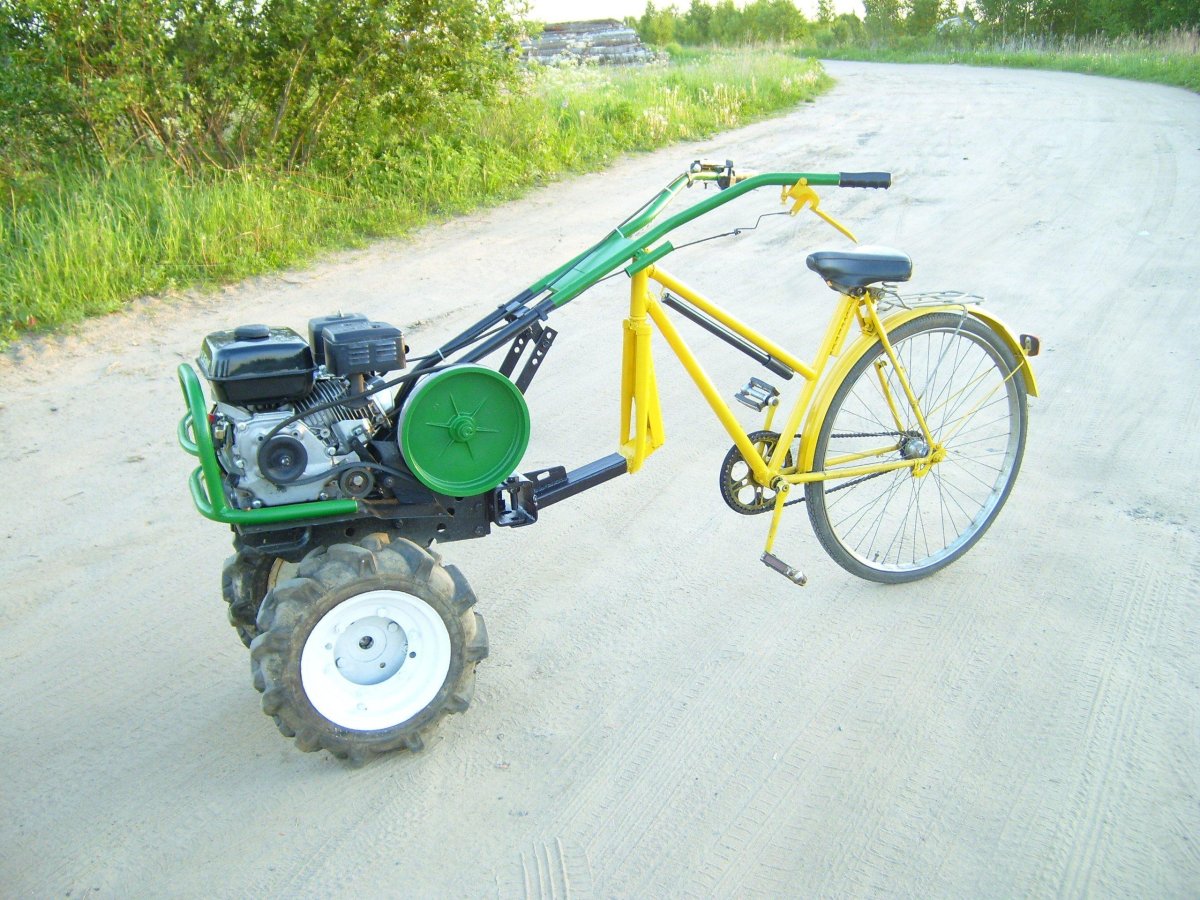 Полный привод мотоблок Нева