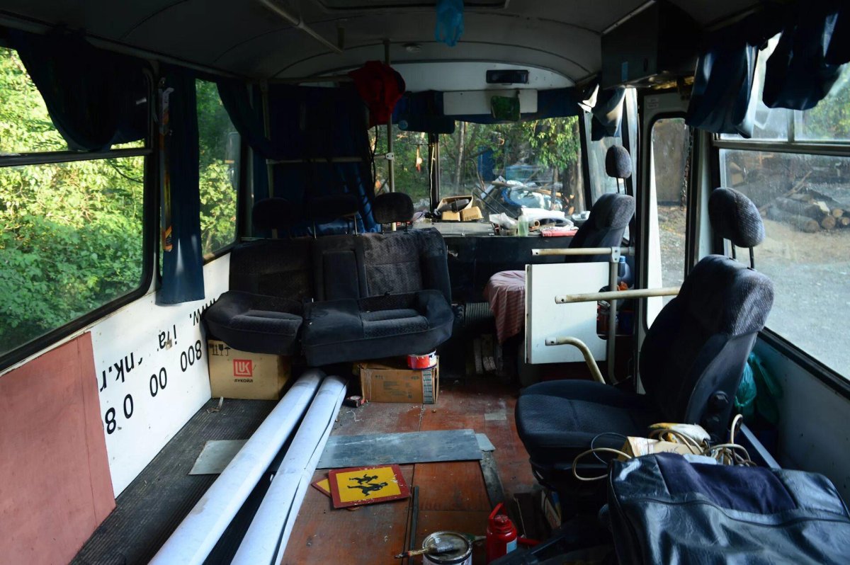 ПАЗ 3206 автодом внутри