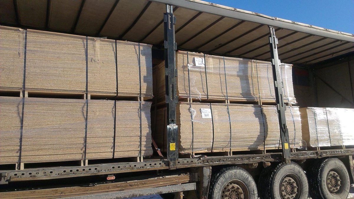 Погрузка ОСБ В фуру