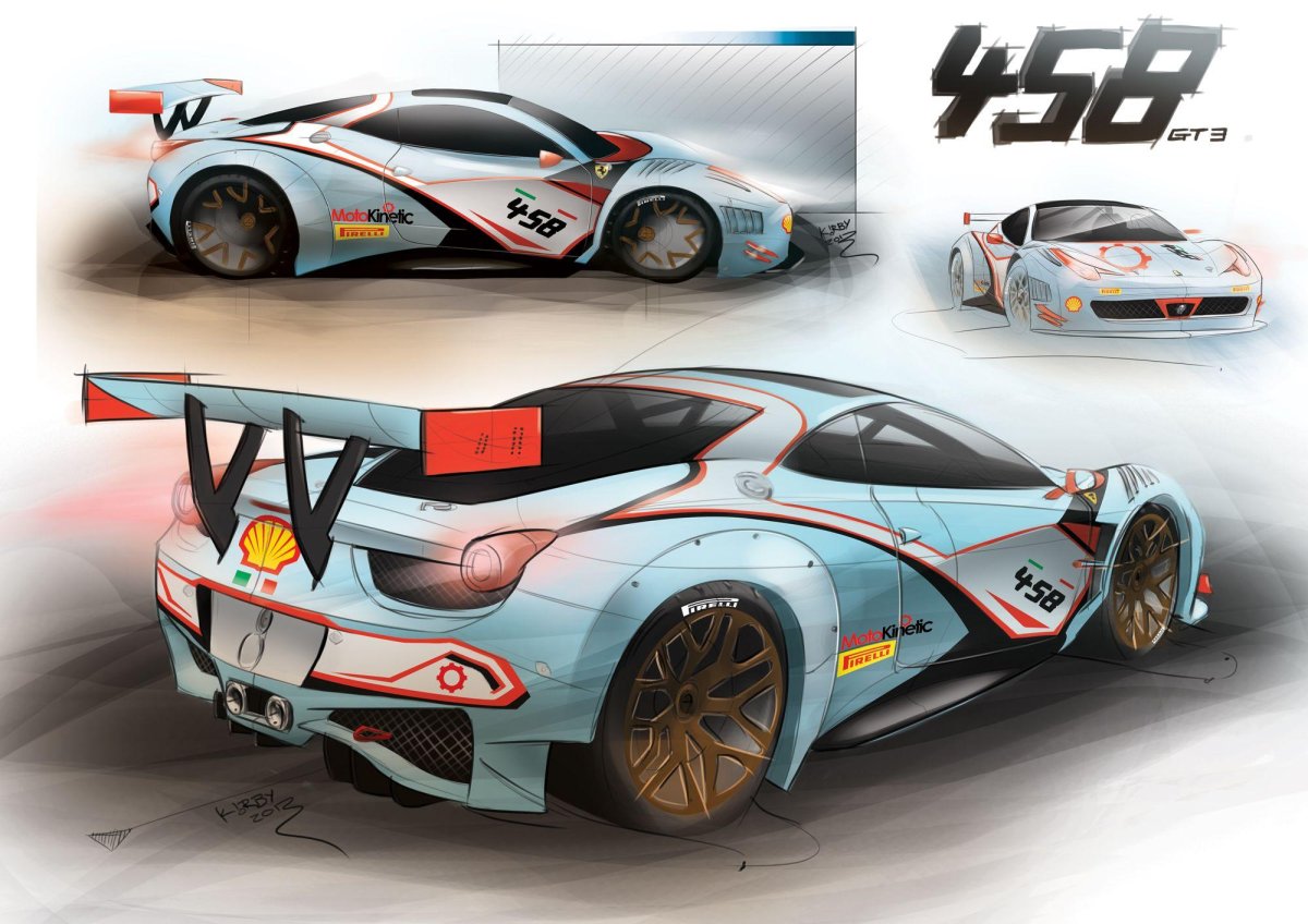 Ferrari 458 Italia gt3 livery
