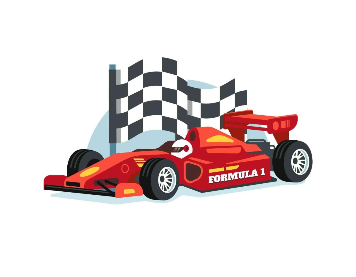 Болид формулы 1 вектор