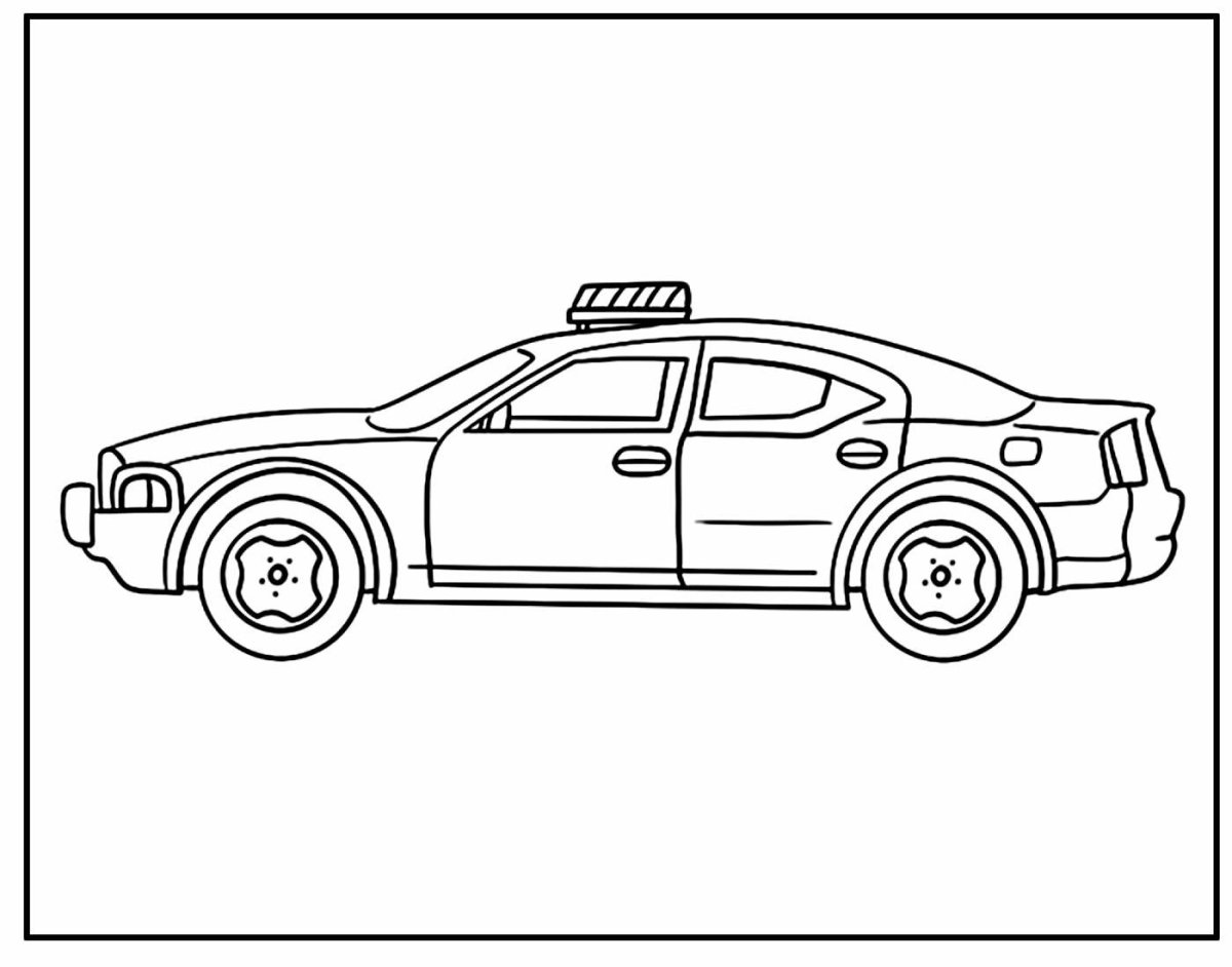 Раскраска Police car