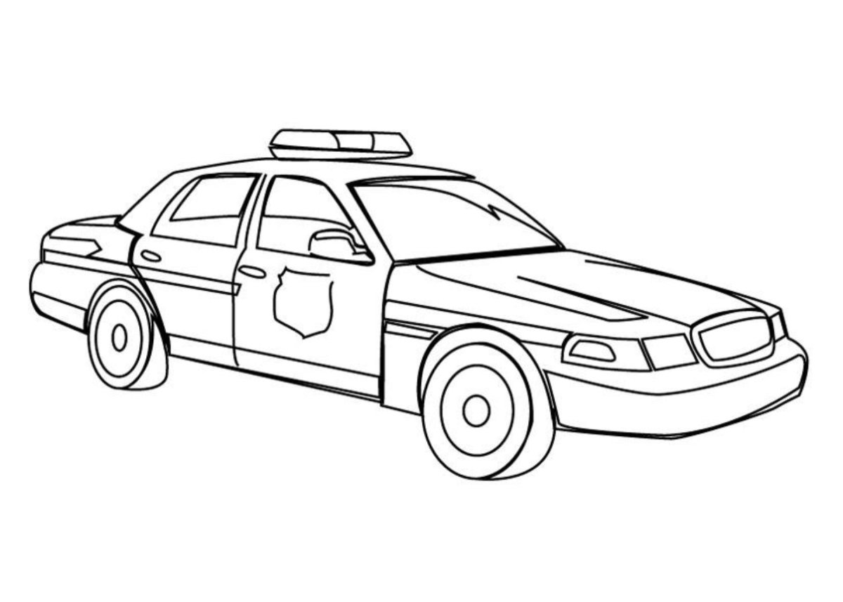 Раскраска Форд Краун Виктория