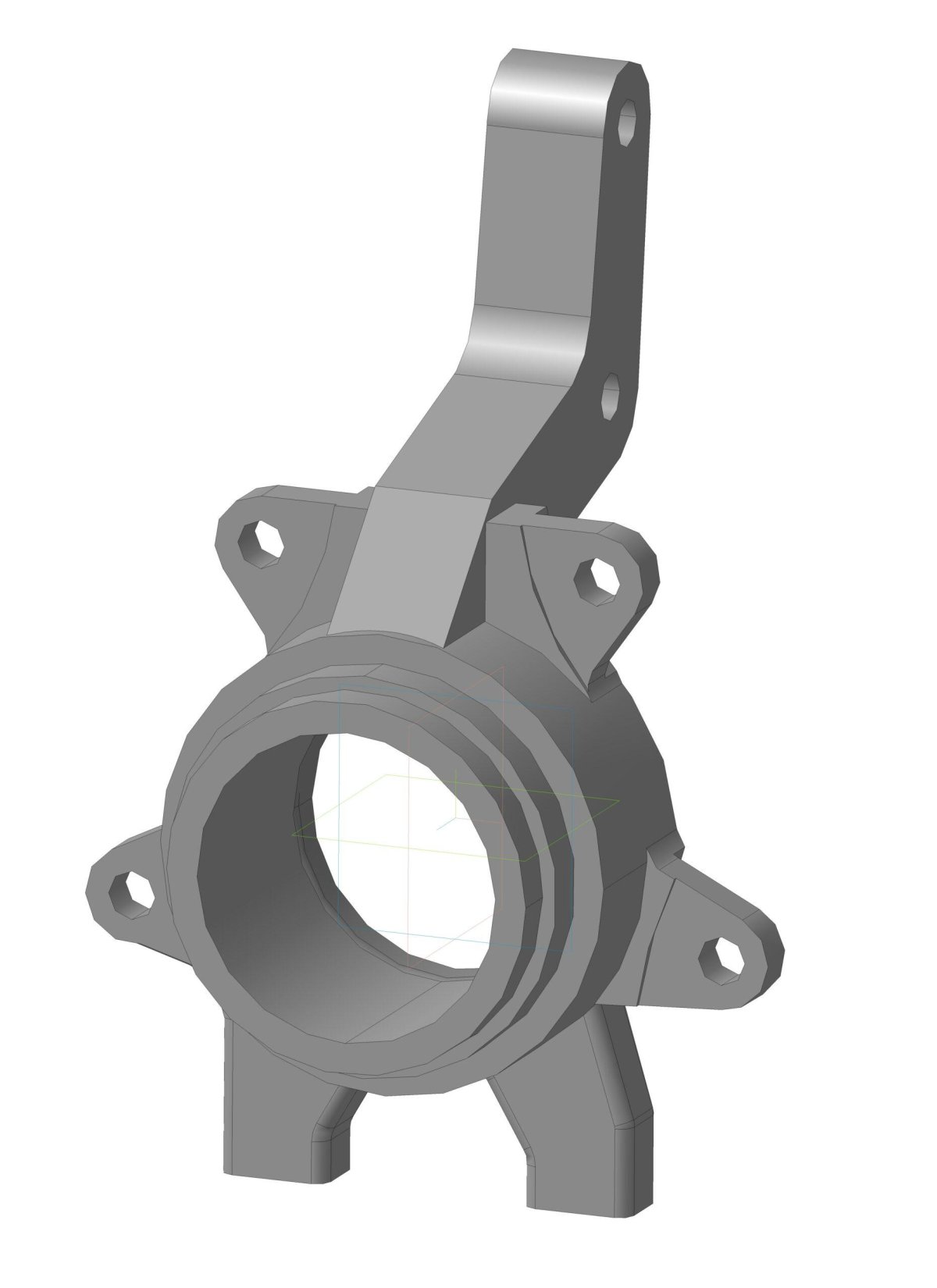 Поворотный кулак переднего колеса 2108