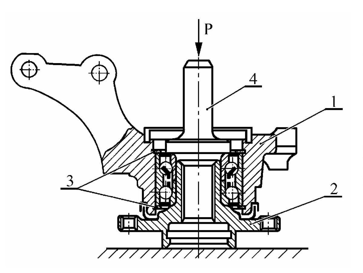 Схема передней ступицы Рено Логан 1