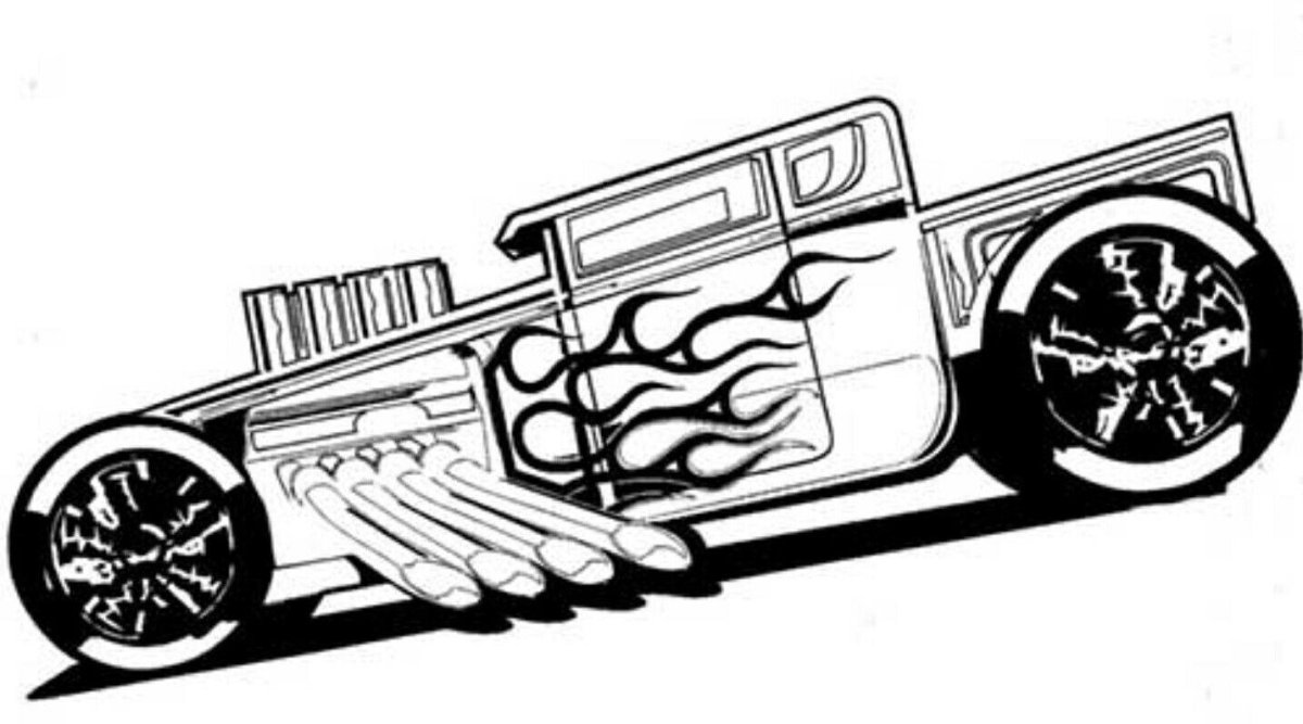 Машинки хот Вилс разукрашка